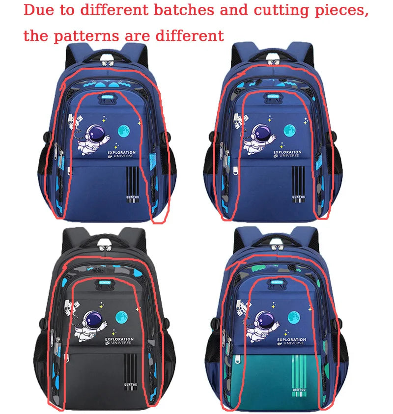 Kids Backpack Children School Bags for Boys Astronaut School Backpack Waterproof Primary Book Bag Mochila Infantil