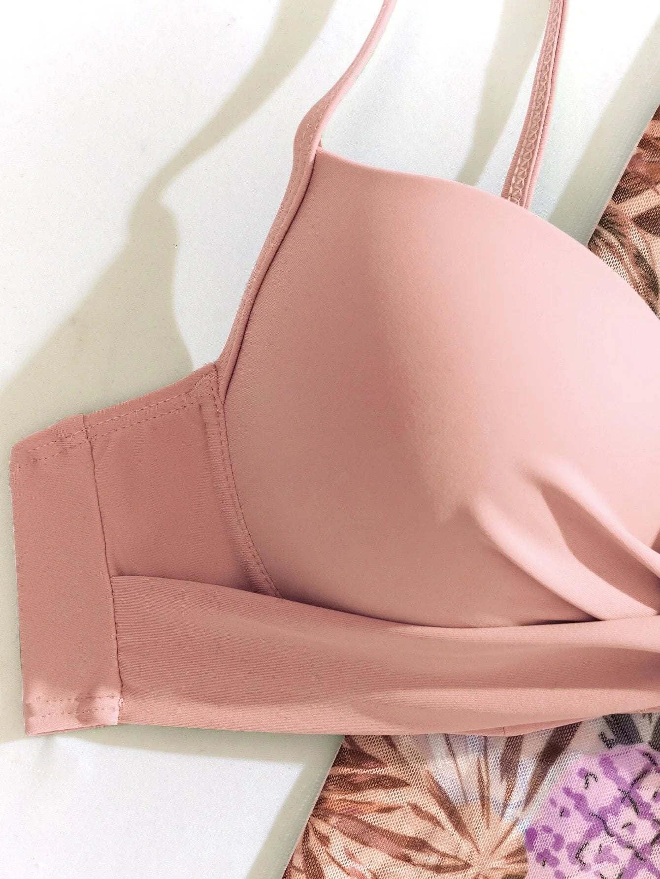 3 Pieces Push Up Bikinis 2025 Women With Kimono Beach Printed Swimsuit Sexy Swimwear Female Bathers Bathing Swimming Swim Suit