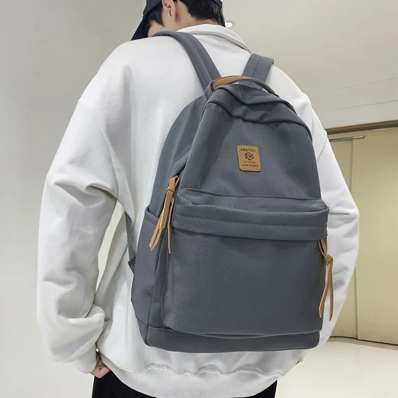 School Backpack for Men Women College Bookbag Lightweight Black Backpack Rucksack Casual Daypack School Bag for Boys Girls