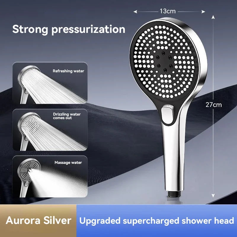 Xiaomi Original Shower Head, Large Panel Booster Shower Set, Water Output, 3-Speed Adjustment, Home Bathroom Facilities