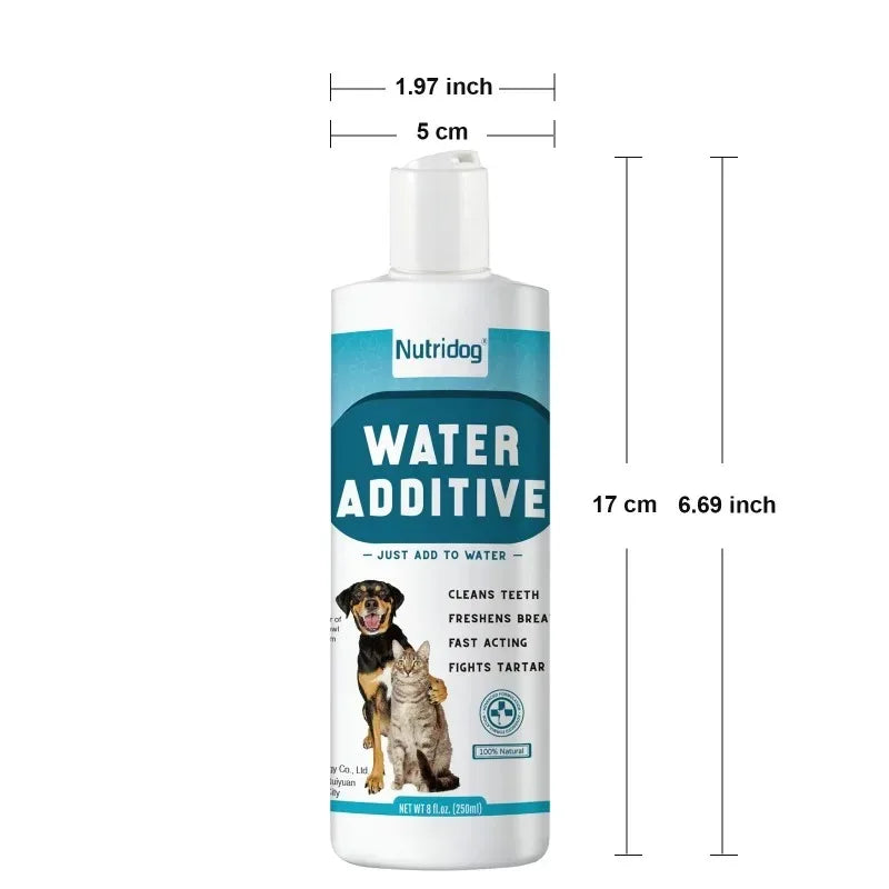 2 Pack Pet Dental Care Water Additive for Decomposes dental plaque & cleans teeth for Dogs & Cats