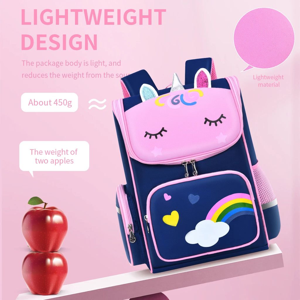 New elementary school students schoolbag shoulders backpack 6-12 years old one, two, three, four, five, six grades waterproof le