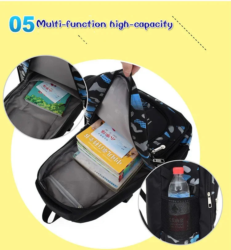 Kids backpack children School Bags For Boys orthopedic school Backpack Waterproof Primary Schoolbag book bag mochila infantil