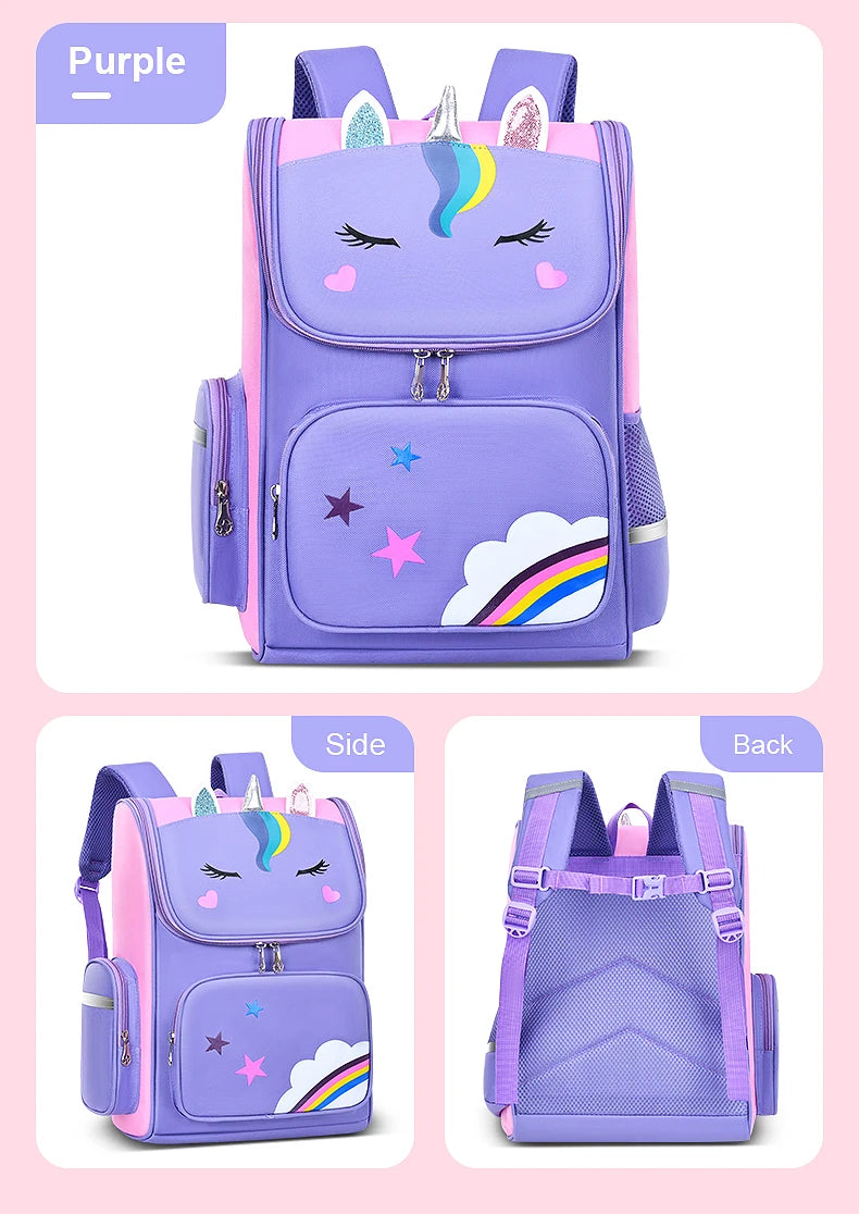 New elementary school students schoolbag shoulders backpack 6-12 years old one, two, three, four, five, six grades waterproof le