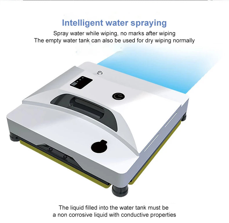 2024 New Intelligent Water Spray Window Cleaning Robot Home Fully Automatic Electric Remote Control Window Cleaning Tool