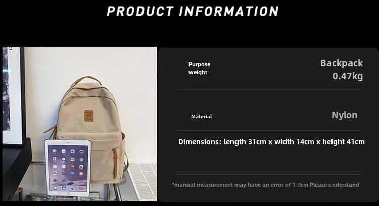 School Backpack for Men Women College Bookbag Lightweight Black Backpack Rucksack Casual Daypack School Bag for Boys Girls