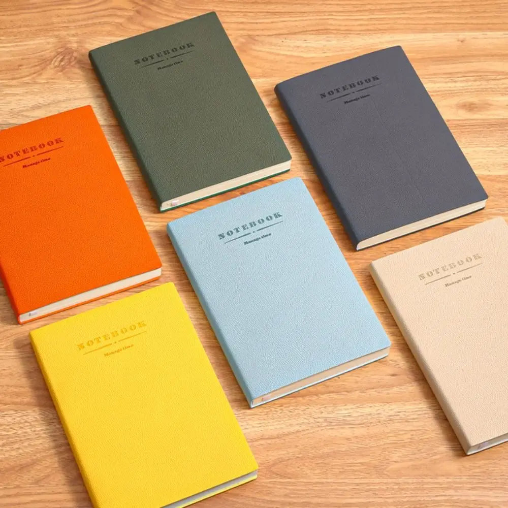 School Supplies PU Cover Soft Leather Notebook Journals Writing Pads a4 a5 Office Notebook Diary Book Stationery Notebook School