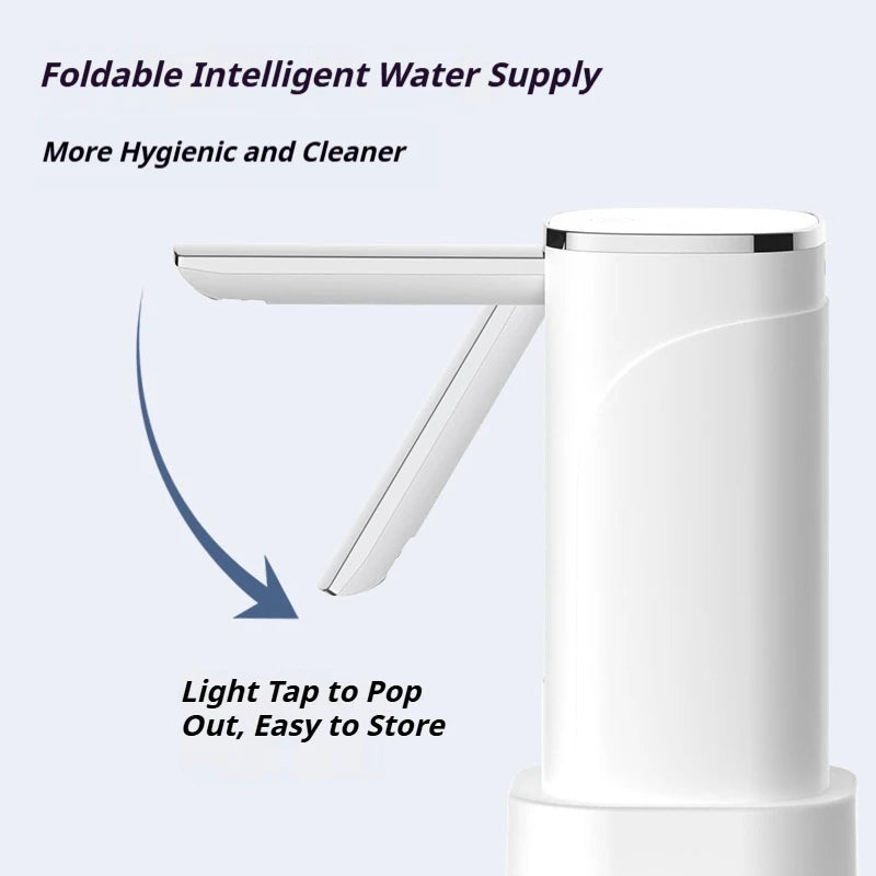 Intelligent Display Dual-use Foldable Automatic Water Pump Intelligent Quantitative Electric Water Dispenser for Bottled Water