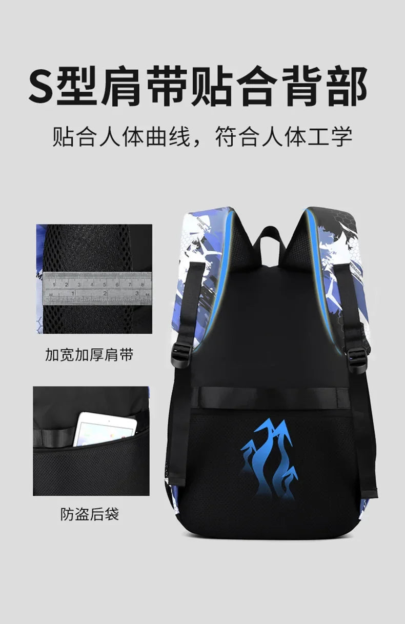 2024 Waterproof Children school Backpack School Bags Boys kids Schoolbag primary School backpack Kids Book Bag mochila1-6 garde